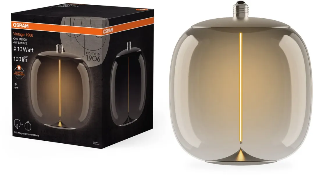 Osram Vintage 1906 BIG LED Lamp 4W E27 - 1800K Warm Wit - Ovaal