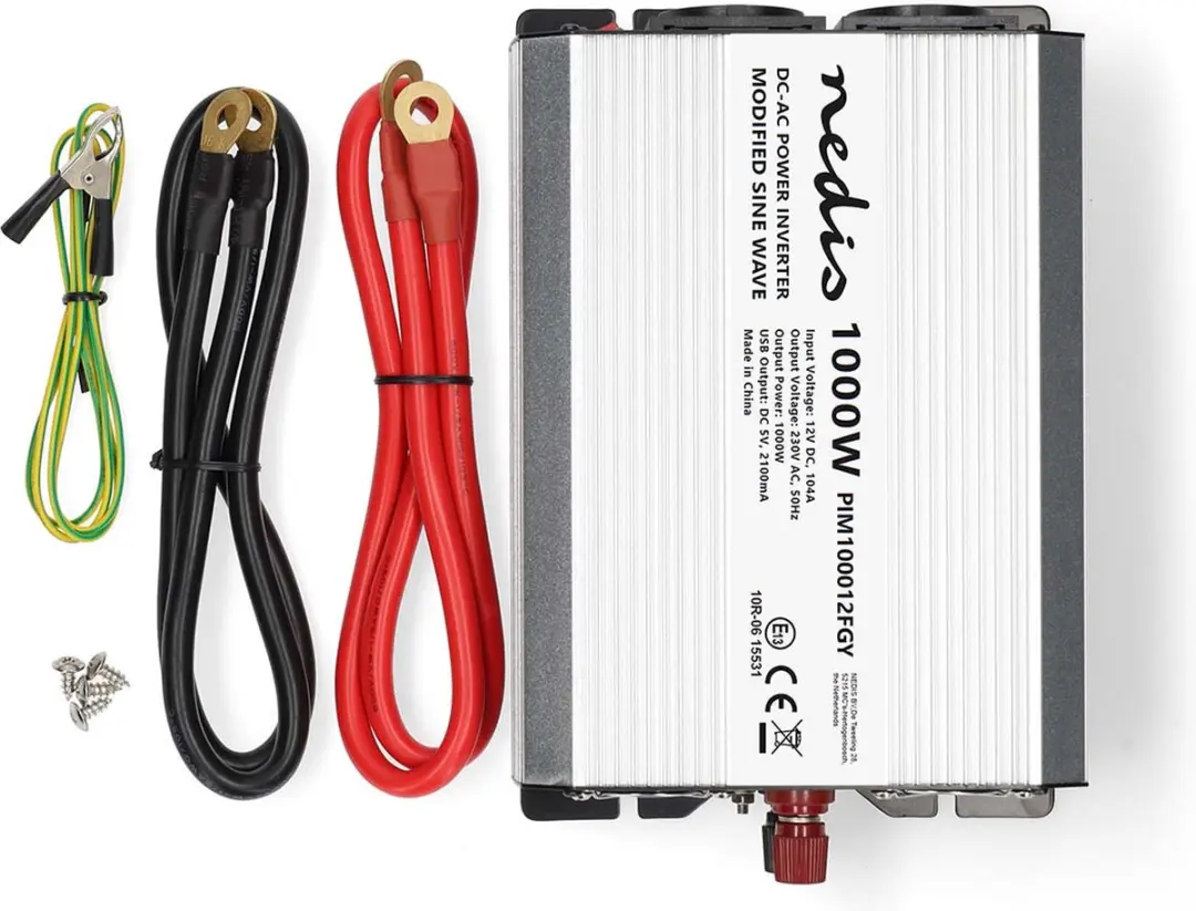 Nedis Auto Omvormer 1000W 12V - Gemodificeerde Sinusgolf - afbeelding 3 van 5