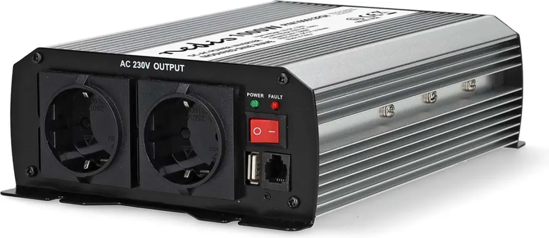 Nedis Auto Omvormer 1000W 12V - Gemodificeerde Sinusgolf - afbeelding 2 van 5