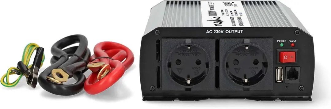 Nedis Auto Omvormer 1000W 12V - Gemodificeerde Sinusgolf - afbeelding 4 van 5