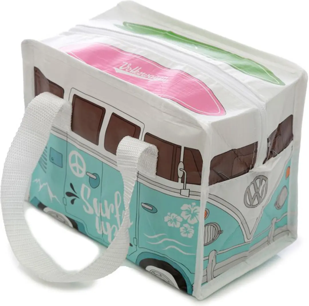 Lunchtas - Volkswagen - licht blauw - 4 liter - 16 x 21 x 12 cm - lunchtrommel - picknick/strand