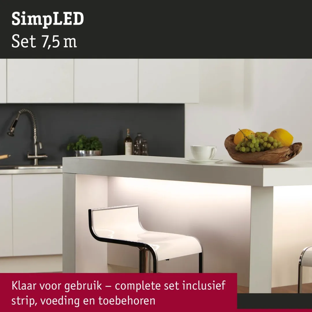 Paulmann SimpLED LED Strip 7,5m Warm Wit 3000K - 20W