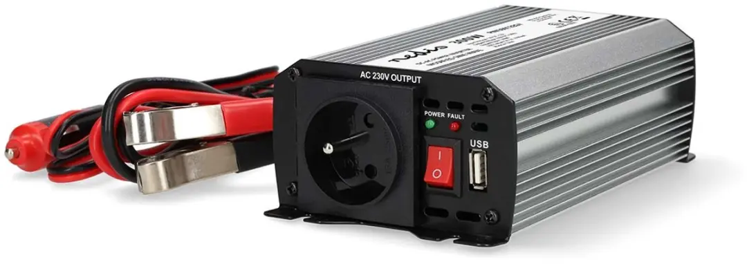 Nedis Omvormer Gemodificeerde Sinusgolf 12V naar 230V - Zilver - afbeelding 2 van 5