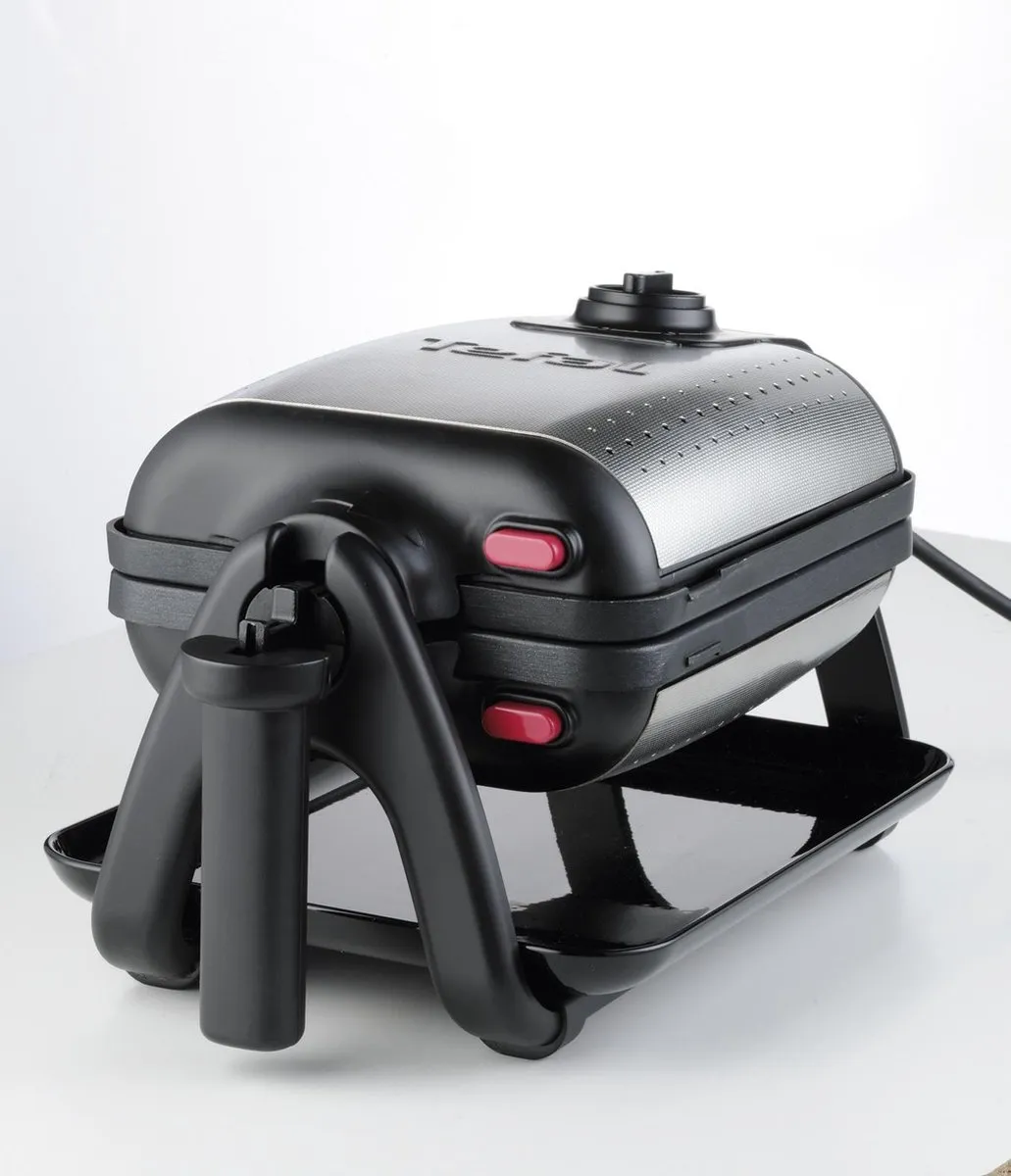 Tefal King Size WM756D Wafelijzer 1200W - Zilver/Zwart