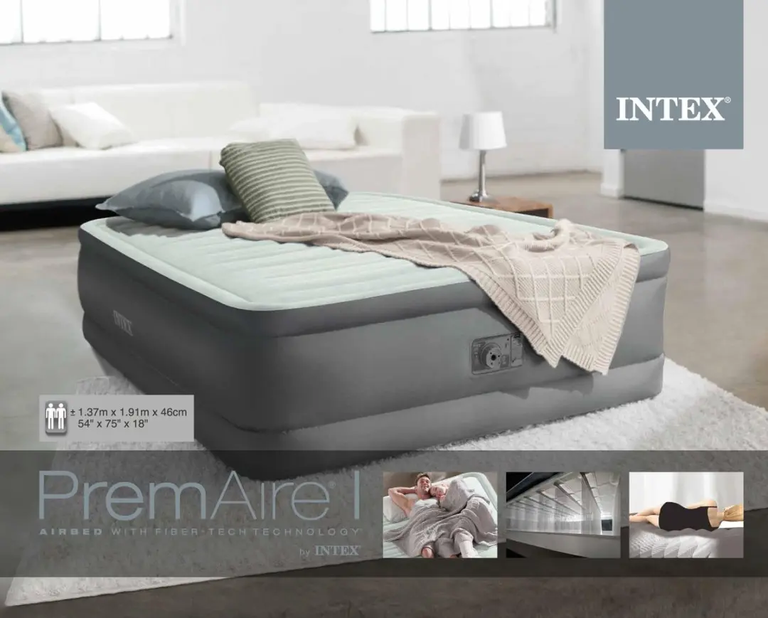 Intex PremAire I Luchtbed 140x190cm - Elektrische Pomp - afbeelding 4 van 6