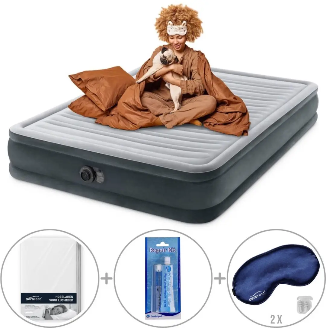 Intex Comfort Plush luchtbed met ingebouwde pomp