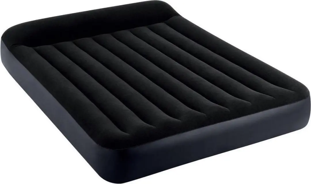 Intex 64143 Queen Pillow Rest Classic 2-Persoons Luchtbed 203x152x25 cm Zwart