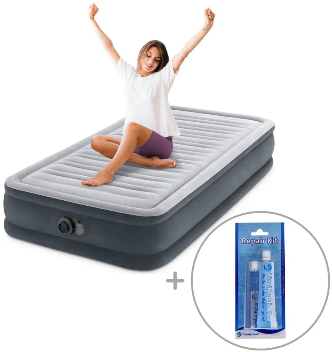 Intex Comfort Plush luchtbed met ingebouwde pomp