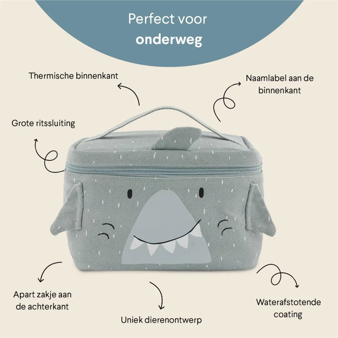 Trixie Mr. Shark Koeltas voor kinderen 5,2 l - afbeelding 5 van 6