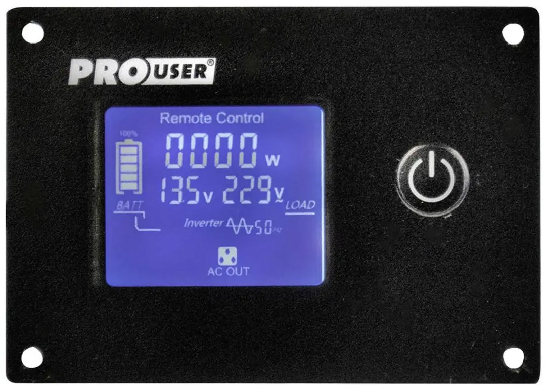 ProUser PSI1000TX Omvormer - 1000W 12V naar 230V - afbeelding 4 van 5