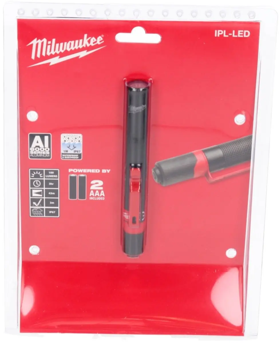 Milwaukee IPL-LED Penlite Zaklamp 4933459440 - Zwart - afbeelding 4 van 6