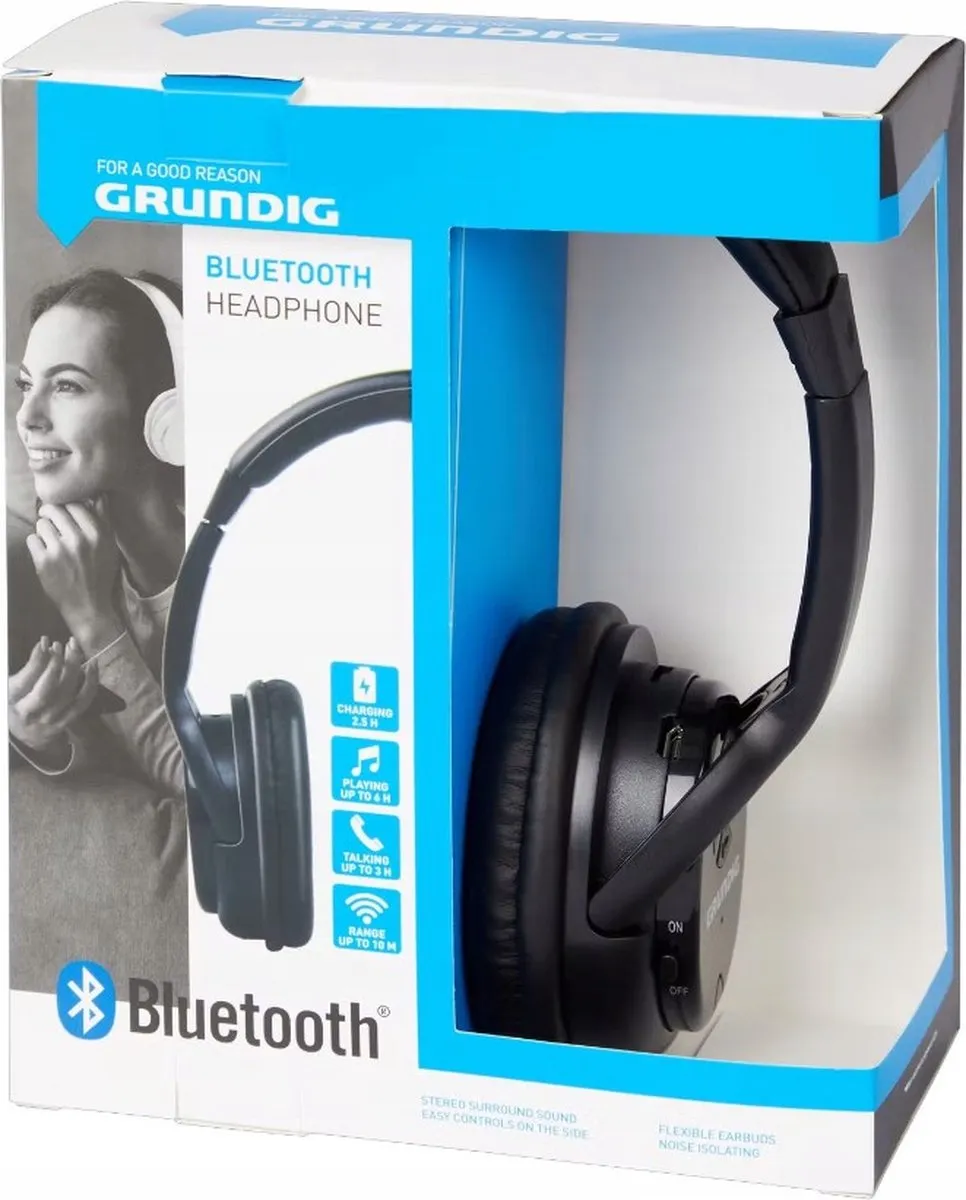Grundig 19826 On-Ear Bluetooth Koptelefoon - Zwart