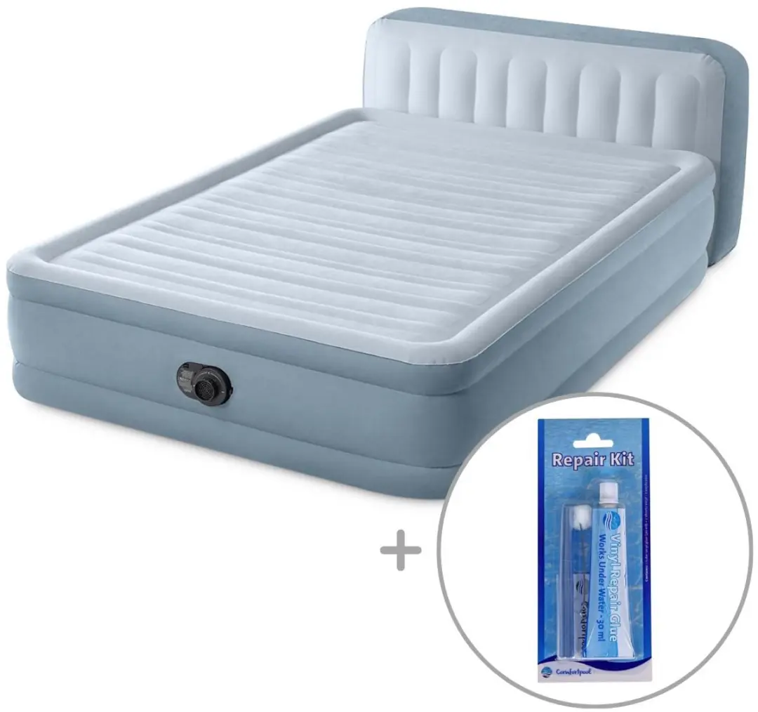 Intex Plush luchtbed met hoofdbord