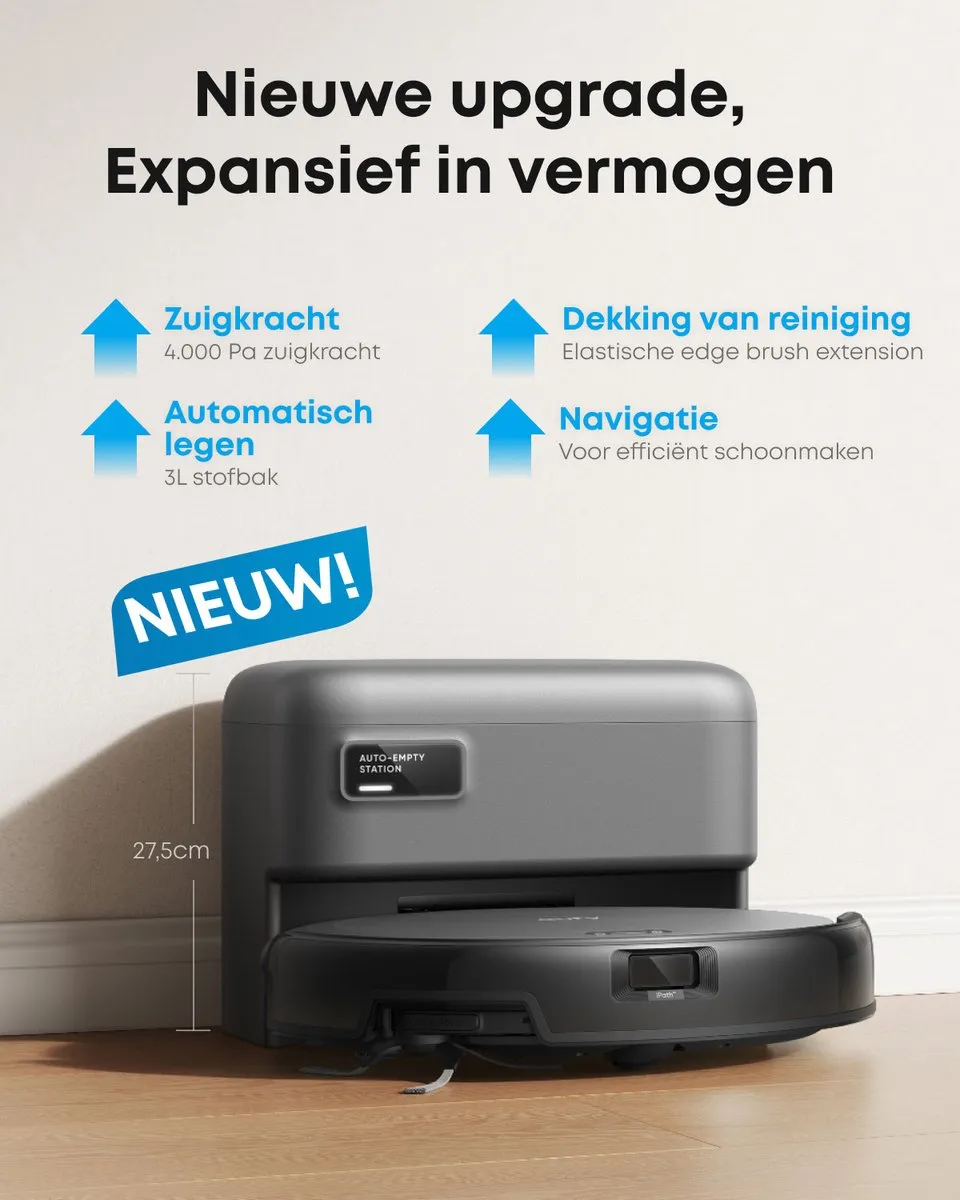 Eufy Clean C10 Robotstofzuiger - Automatisch legen - 2,5L - Zwart - afbeelding 6 van 6