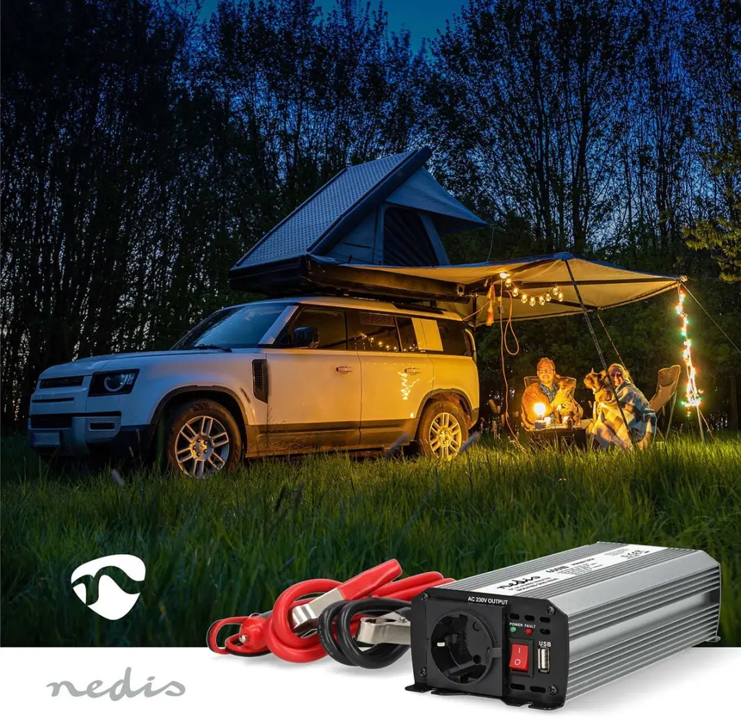 Nedis Omvormer 600W - Gemodificeerde Sinusgolf - 12V/230V - afbeelding 4 van 6