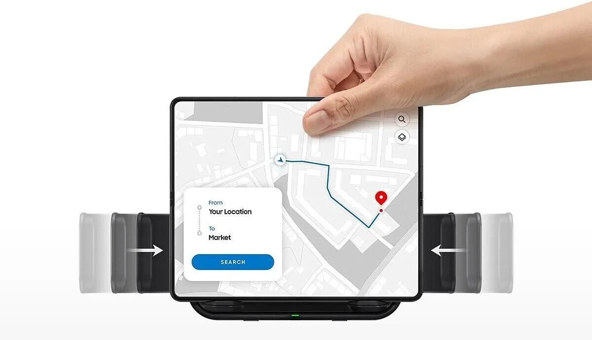 Samsung EP-H5300CBEGWW Draadloze Autooplader 9W - USB-C Kabel - Zwart - afbeelding 6 van 6