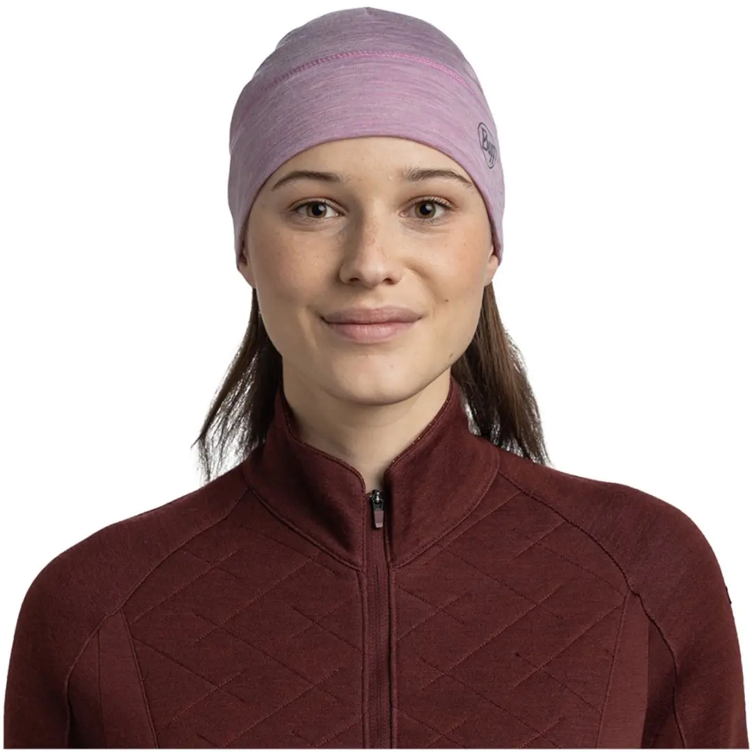 Buff Merino Lightweight Muts - Solid Pansy - afbeelding 4 van 6