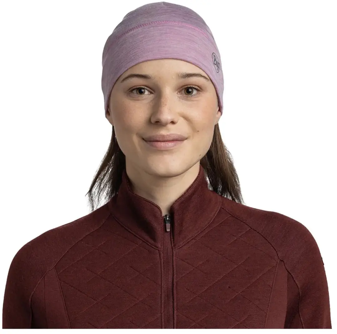Buff Merino Lightweight Muts - Solid Pansy - afbeelding 6 van 6