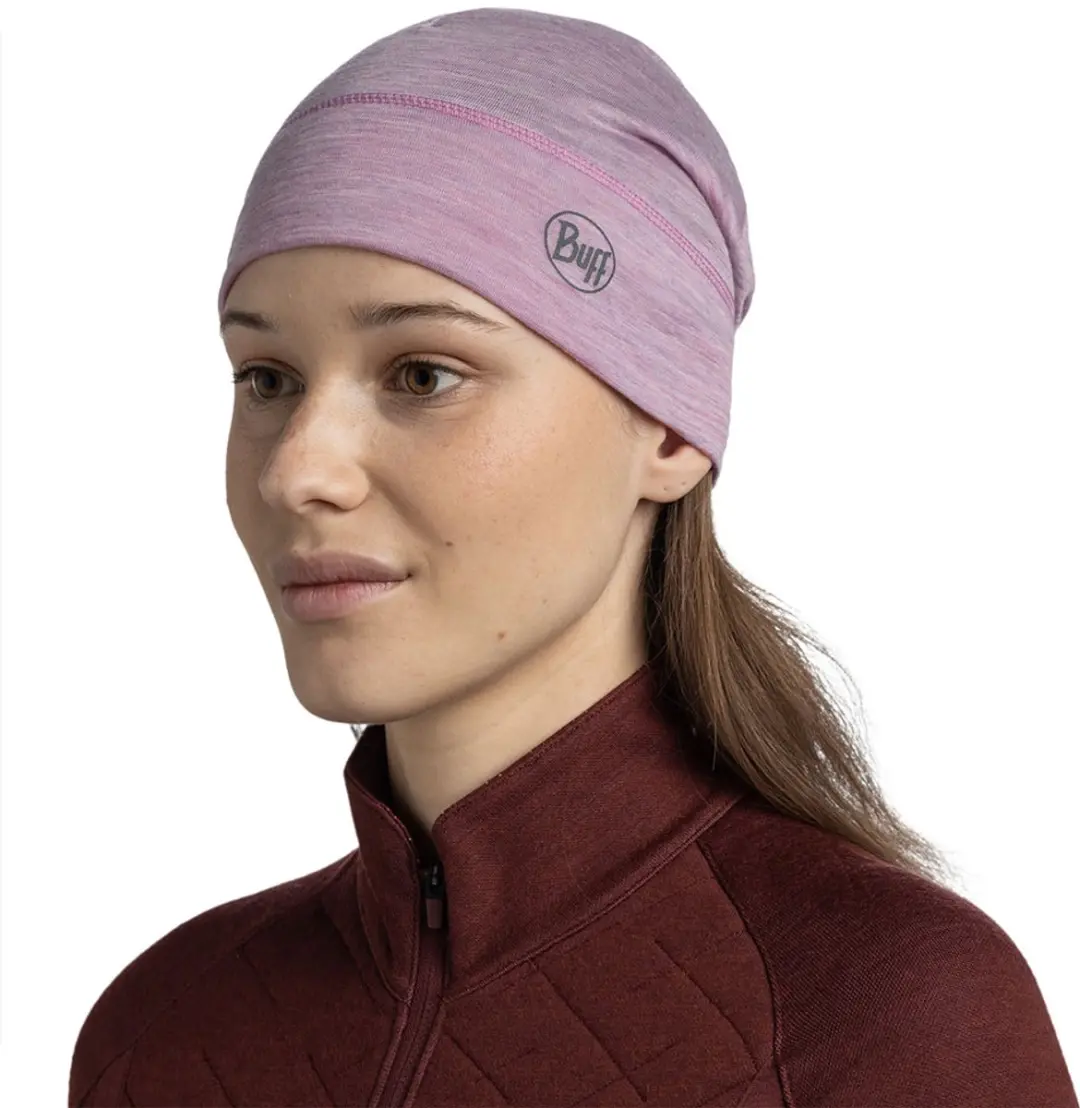 Buff Merino Lightweight Muts - Solid Pansy - afbeelding 5 van 6