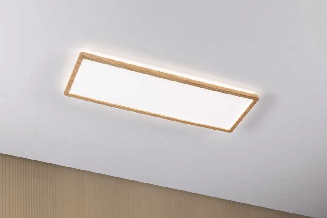 Paulmann Atria Shine LED-paneel 22W 2300lm 4000K Houtlook