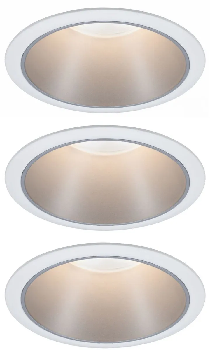 Paulmann LED-inbouwlamp 3-Step-Dim Cole Coin 3x6W - 1410lm - 2700K - IP44