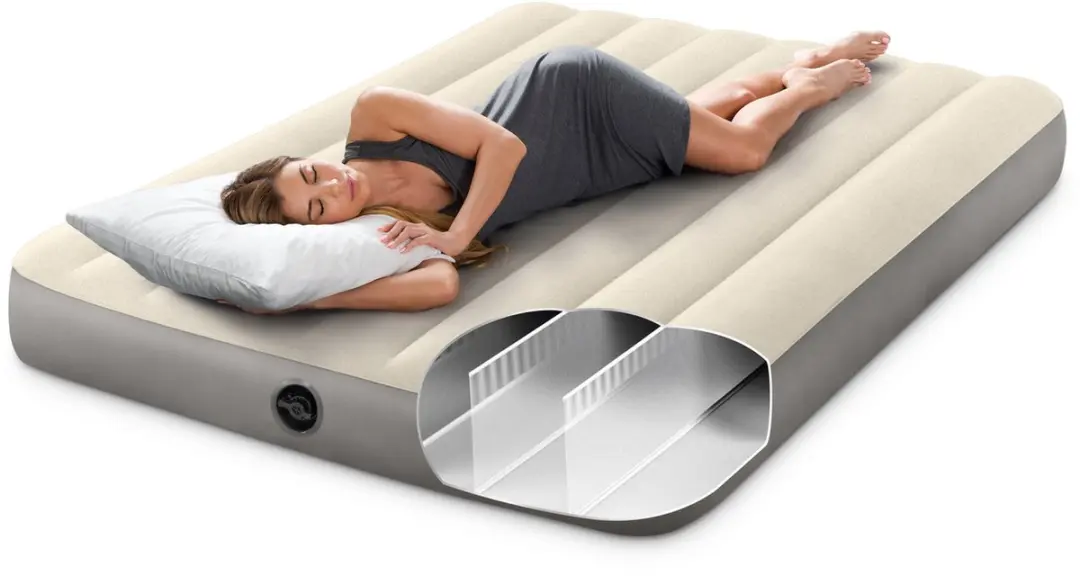 Intex Full Dura-Beam Single-High Luchtbed - Beige - afbeelding 4 van 6