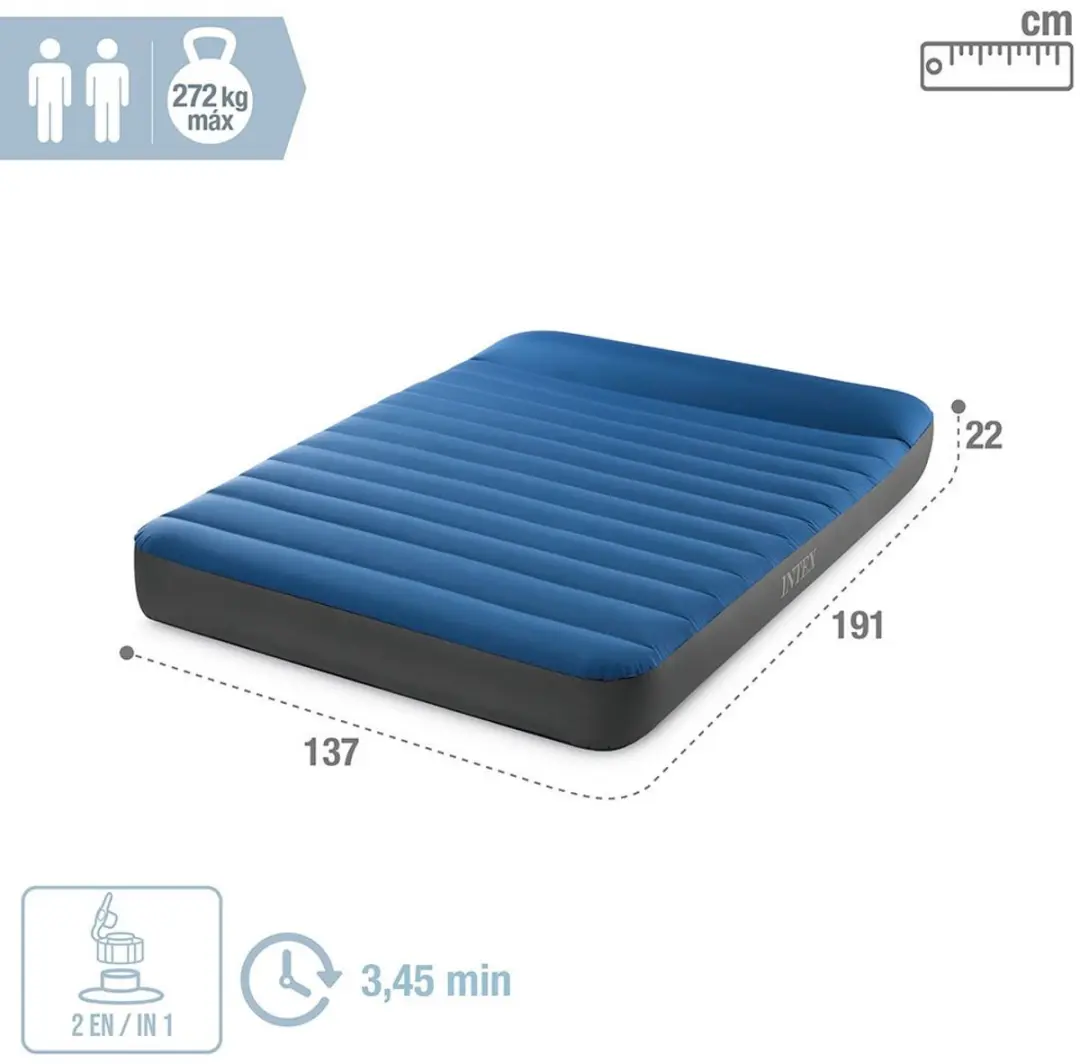 Intex TruAire Twin Dura-Beam Camping Luchtbed 64012 - afbeelding 5 van 6