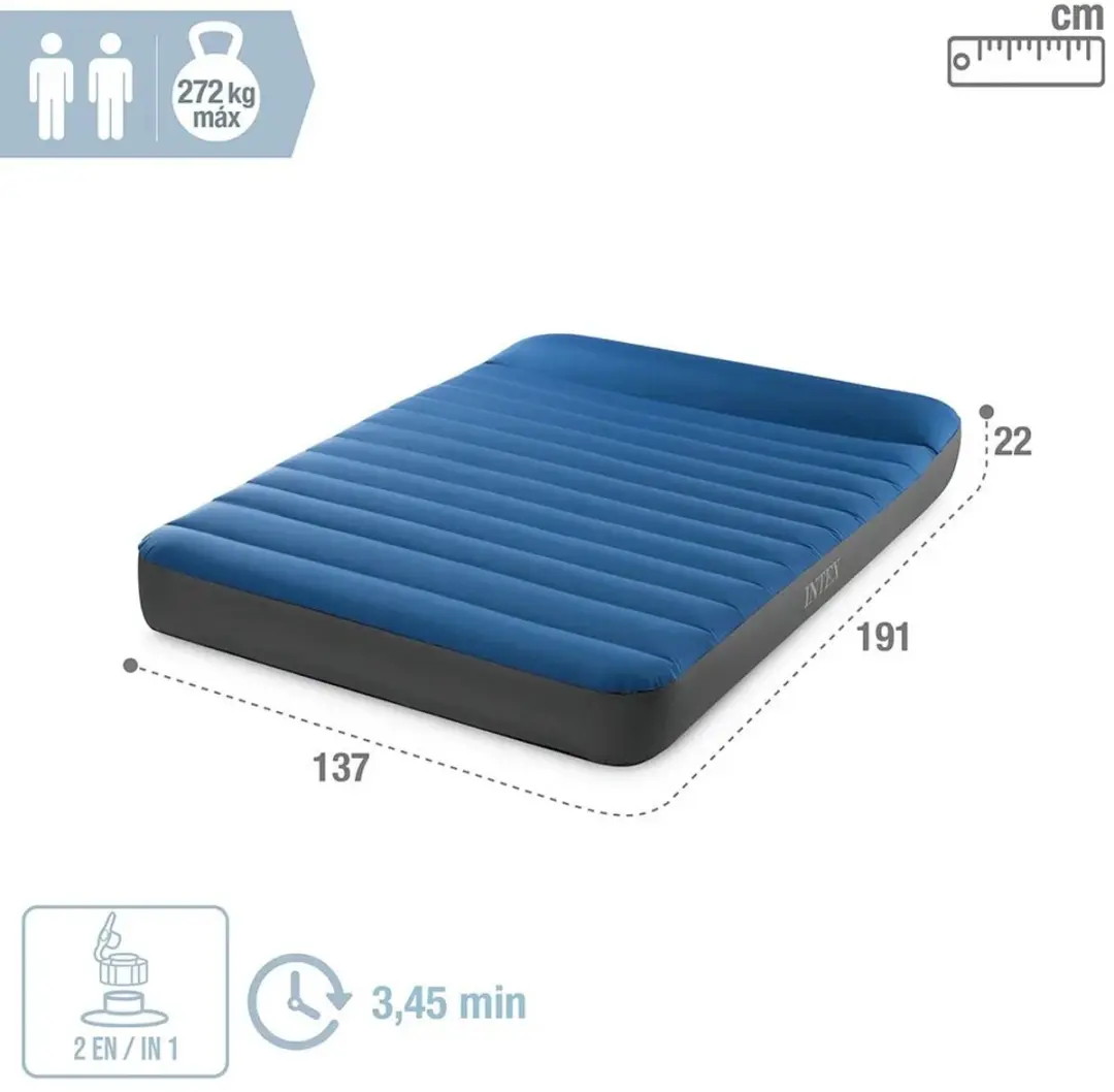 Intex TruAire Twin Dura-Beam Camping Luchtbed 64012 - afbeelding 6 van 6