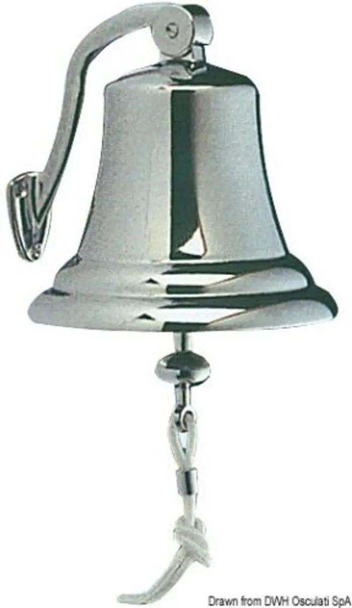 Osculati verchroomde messing Scheepsbel Ø 150 mm