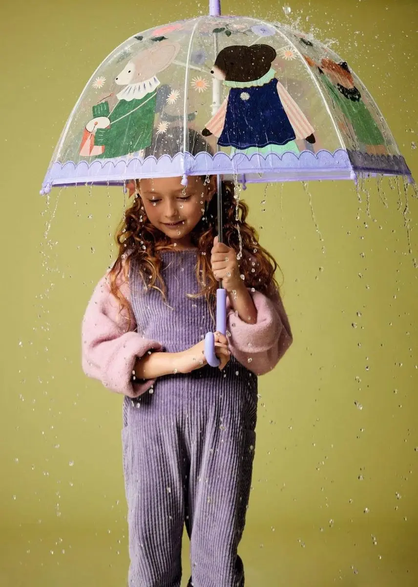Djeco Kinderparaplu Muzikale Dieren - Transparant - afbeelding 3 van 3