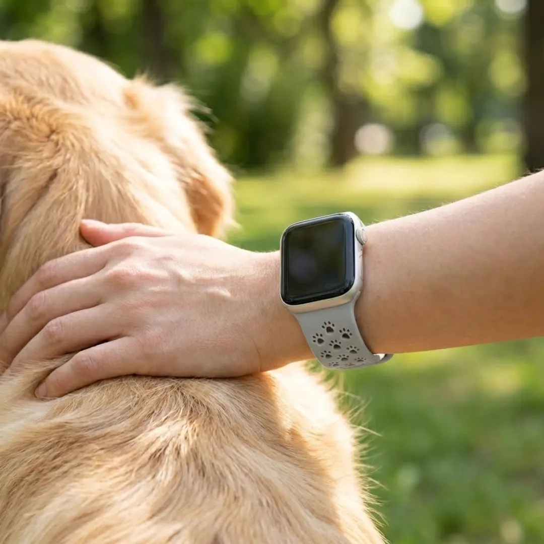 NUVEX Siliconen Horlogebandje Apple Watch 38-42mm - Grijs
