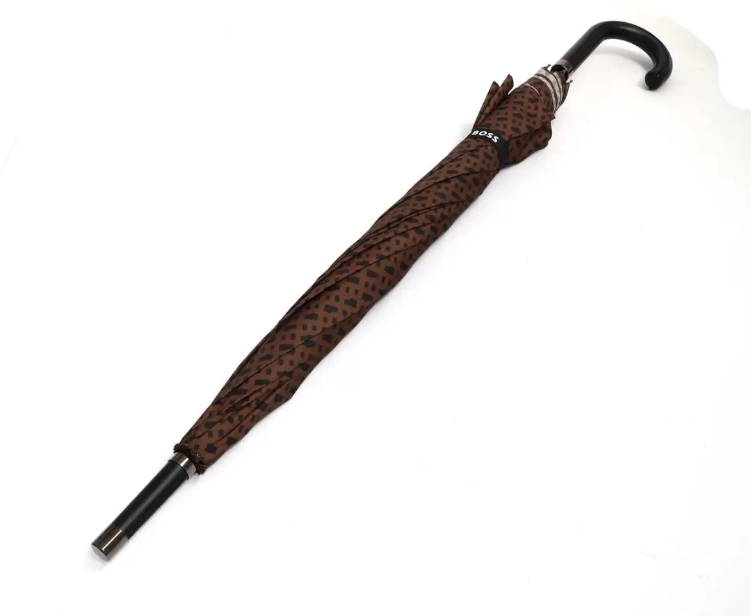 HUGO BOSS Monogramme Paraplu 115cm - Camel - afbeelding 3 van 6
