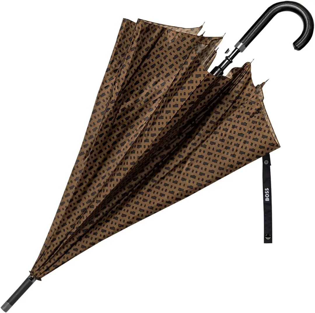 HUGO BOSS Monogramme Paraplu 115cm - Camel - afbeelding 5 van 6