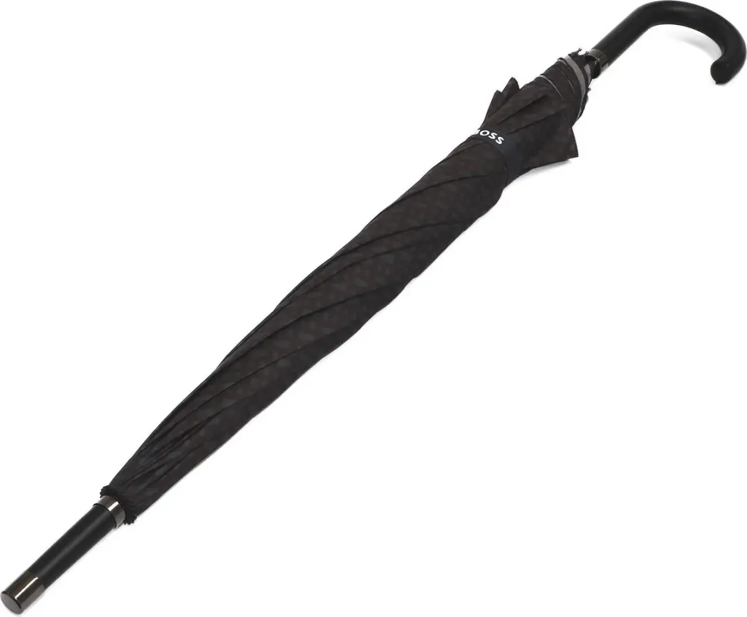 HUGO BOSS Monogramme Paraplu - 115cm - Donkergrijs - afbeelding 3 van 6