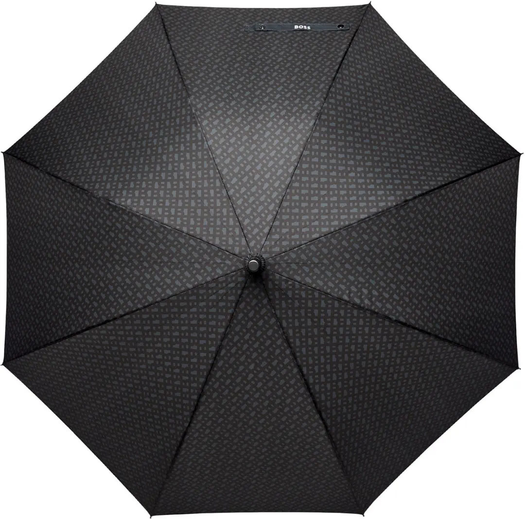 HUGO BOSS Monogramme Paraplu - 115cm - Donkergrijs - afbeelding 4 van 6