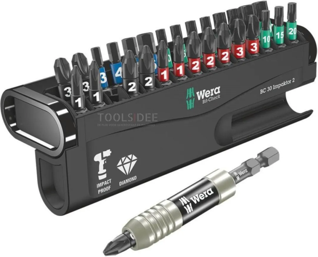 Wera 05057697001 Bitcheck Impaktor 2 - 30-delig - PH/PZ/TX/HX