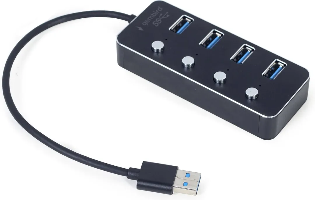 Gembird UHB-U3P4P-01 USB 3.1 Hub 4 Poorten - Zwart