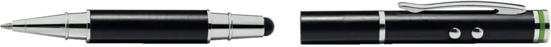 Leitz 4-in-1 Stylus 64140095 - Pen met Soft Tip, Laserpointer & LEDlamp - Zwart