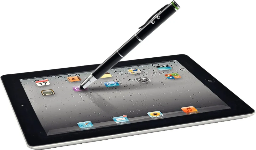 Leitz 4-in-1 Stylus 64140095 - Pen met Soft Tip, Laserpointer & LEDlamp - Zwart