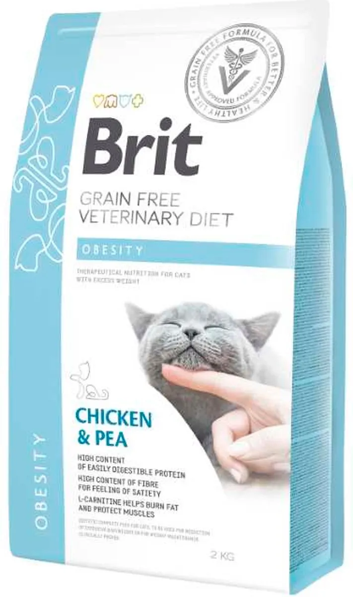 Brit Veterinary Diet Cat Grain Free Obesity 2kg
