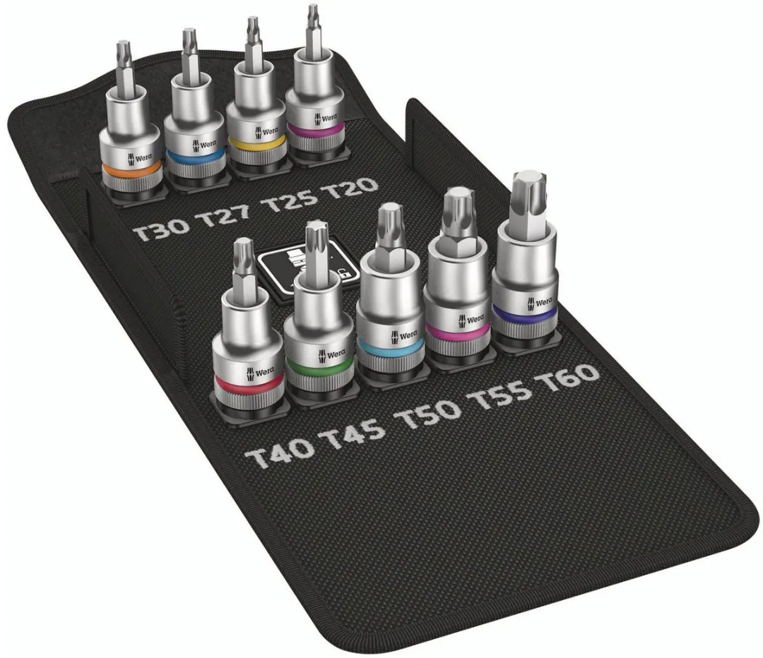 Wera 8767 C HF Dopsleutel-bitinzetset 1/2" 9-delig