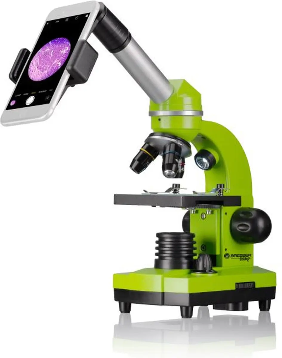 Bresser Biolux SEL Studentenmicroscoop - Groen - afbeelding 6 van 6