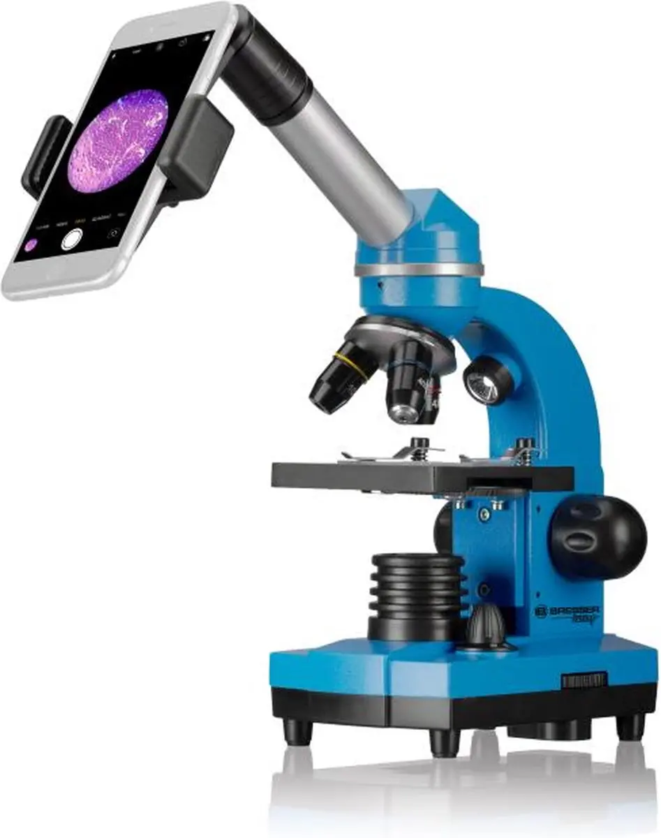 Bresser Junior Biolux SEL Studentenmicroscoop - Blauw - afbeelding 5 van 6