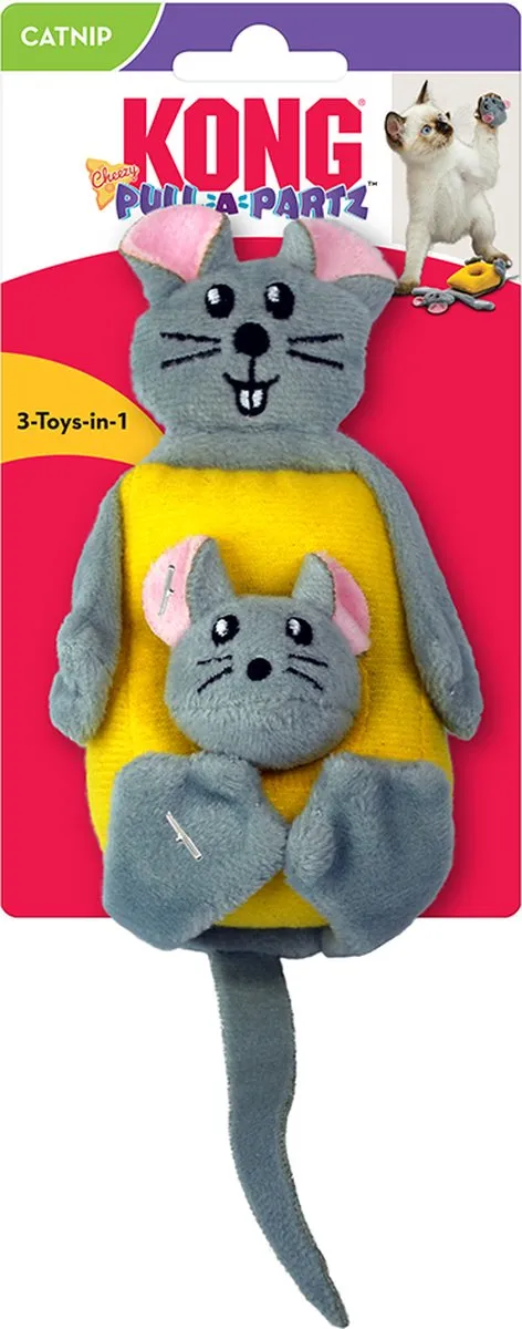 KONG Pull-A-Partz Purrito - Blauw