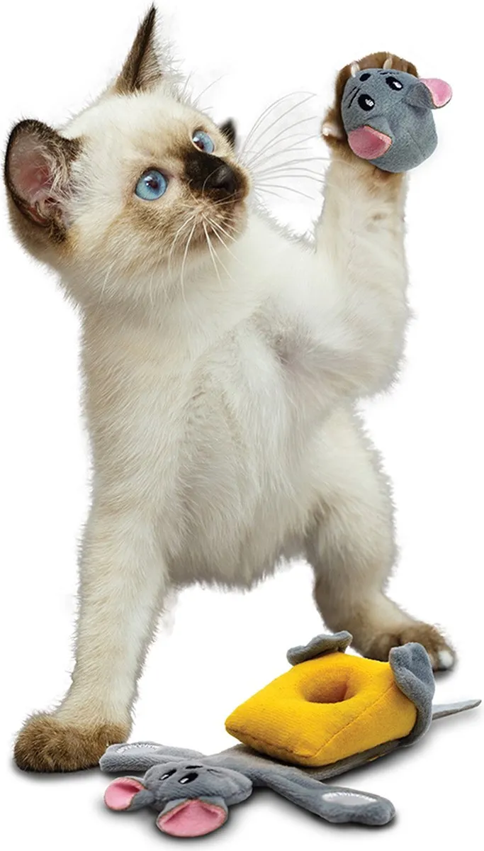 KONG Pull-A-Partz Purrito - Blauw