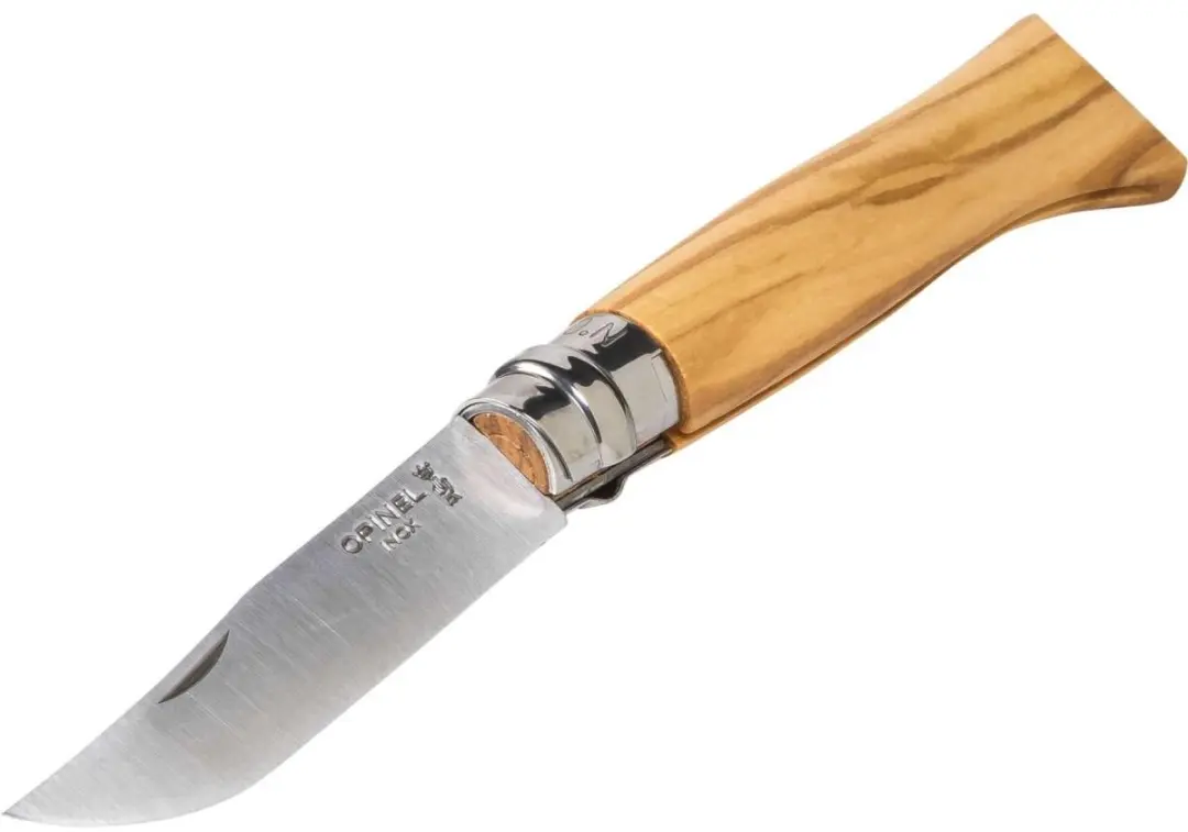 Opinel No. 8 Zakmes - Olijfhout - afbeelding 5 van 6