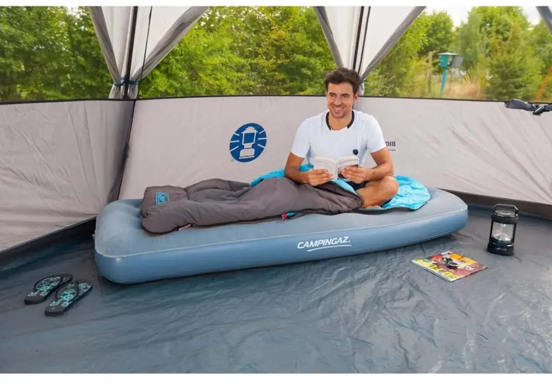 Campingaz X'tra Quickbed Airbed Single luchtbed - luchtbed lange mensen - grijs - 198x74x19cm - 1 persoons - afbeelding 6 van 6