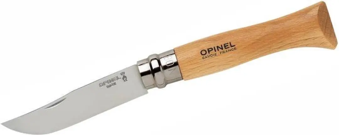 Opinel Tradition Inox N°08 Zakmes - 8,5cm - Beukenhout - afbeelding 2 van 6