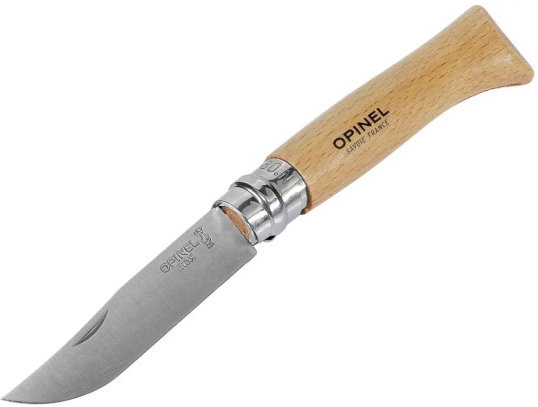 Opinel Tradition Inox N°08 Zakmes - 8,5cm - Beukenhout - afbeelding 5 van 6