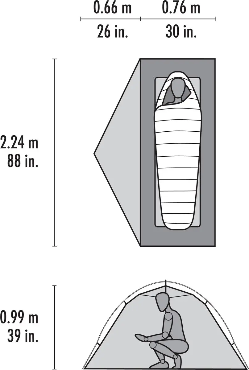 MSR Elixir 1 Koepeltent - 1 Persoons - Groen - afbeelding 2 van 6
